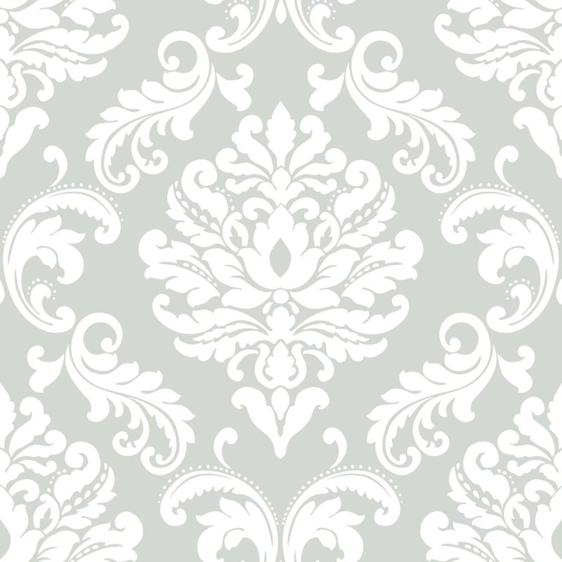 NuWallpaper NUS1935 Ariel Peel & Stick Wallpaper, Grey - Image 1